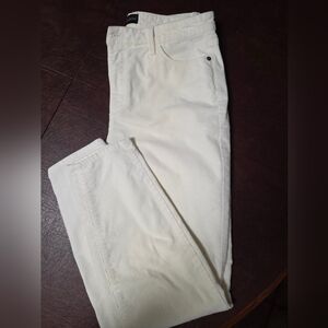 Talbots Womens Off-White Corduroy Pants